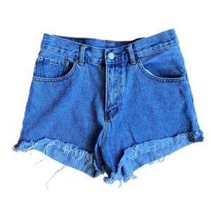 CA JOHN GALT Blue Denim High Waisted Shorts